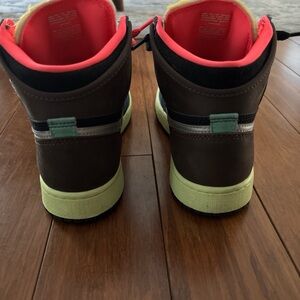 Kids' Brown and Green Sneakers